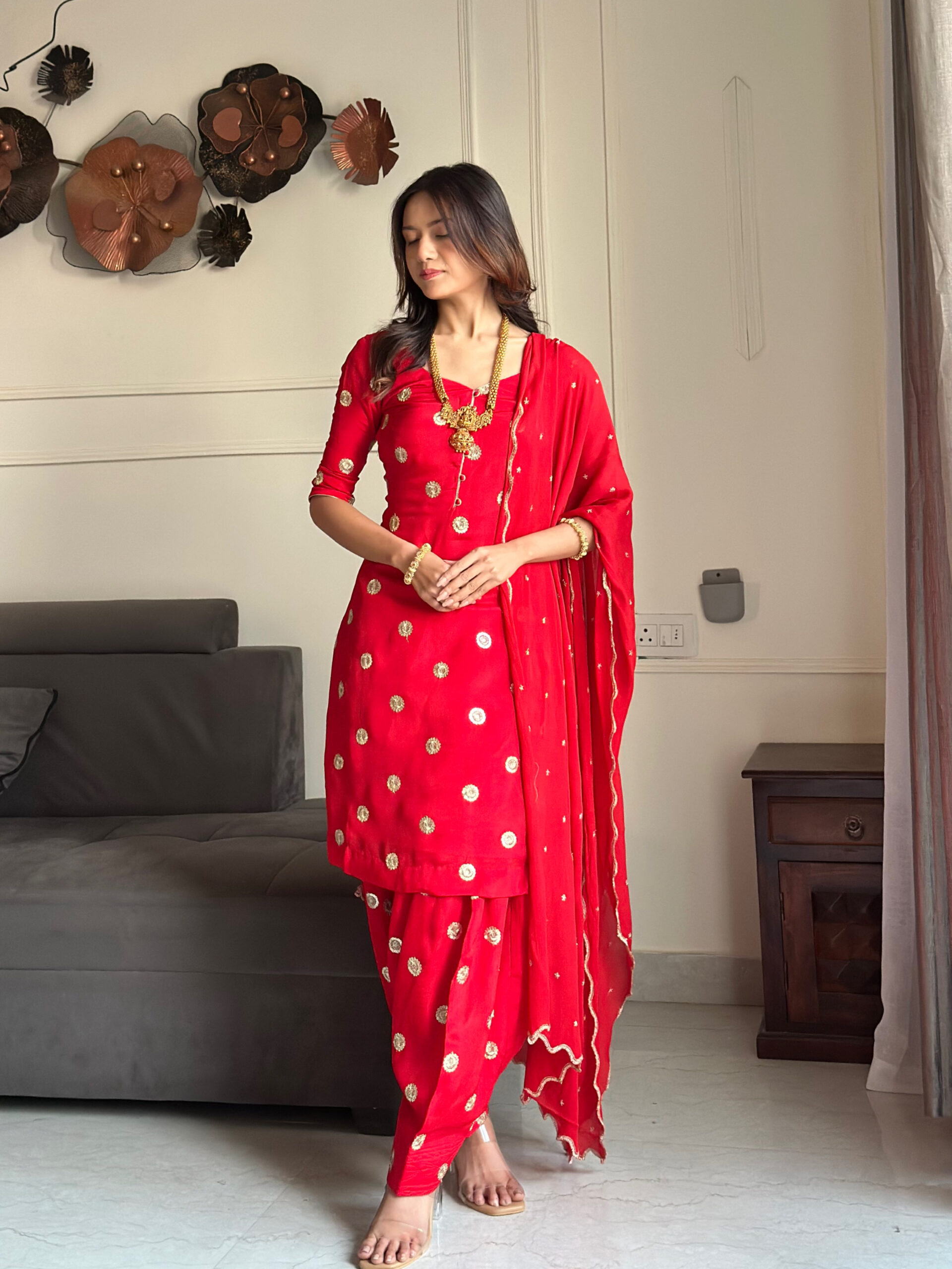 riva crimson red custom handcrafted georgette suit set (copy) riva crimson red custom handcrafted georgette suit set (copy)
